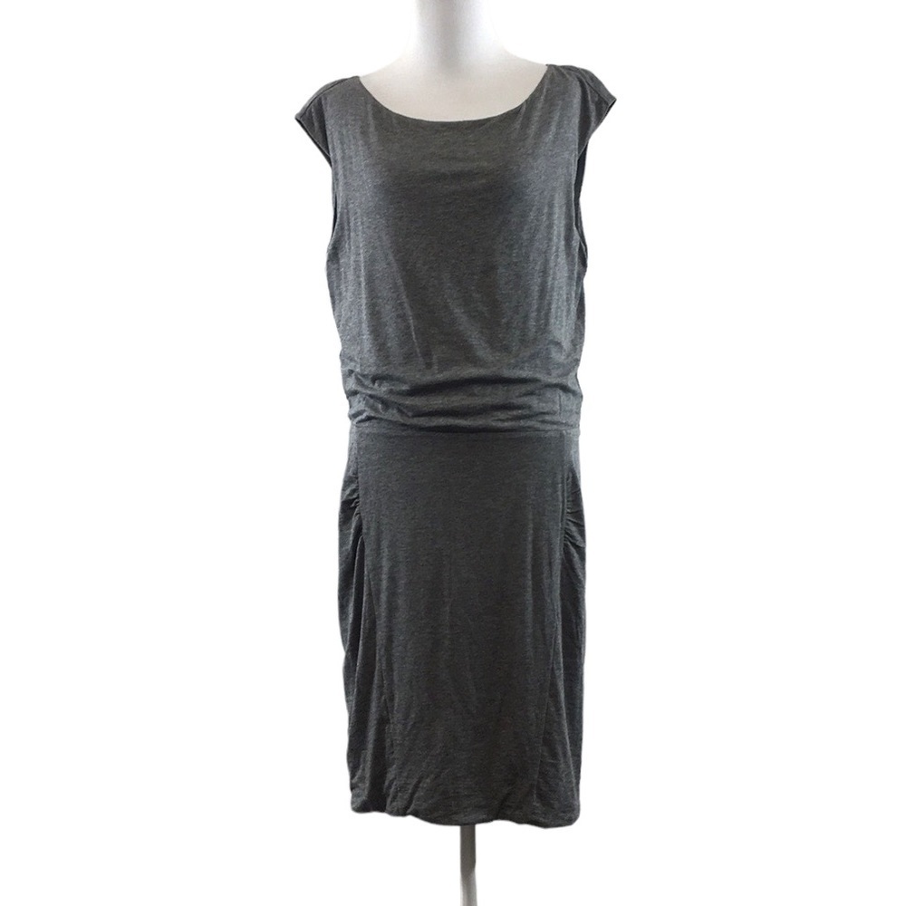 Athleta Westwood‎ Gray Ruched Tunic Dress Womens Medium Sleeveless
